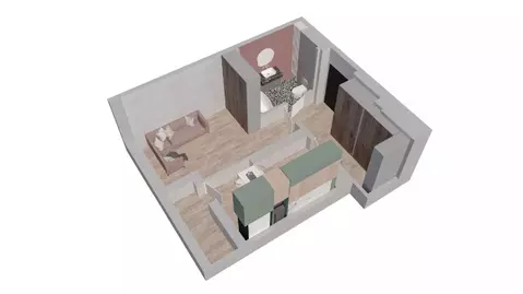 1-к кв. Ростовская область, Батайск ул. Ушинского, 27Ак2 (33.8 м)