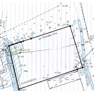 Участок в Ростовская область, Аксай ул. Платова, 83В (10.0 сот.)