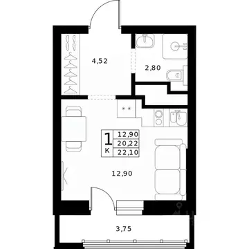 Студия Нижегородская область, Нижний Новгород Ленгородок мкр, Мед ...