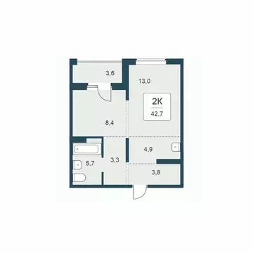 2-к кв. Новосибирская область, Новосибирск Цветной бульвар жилой ...