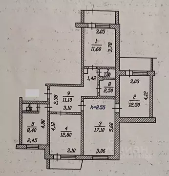 4-к кв. Чувашия, Чебоксары Гражданская ул., 119 (78.3 м)