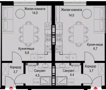 Студия Калининградская область, Калининград Теодор Кроне жилой ...