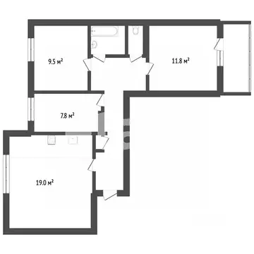 3-к кв. Красноярский край, Норильск Новая ул., 12 (65.4 м)