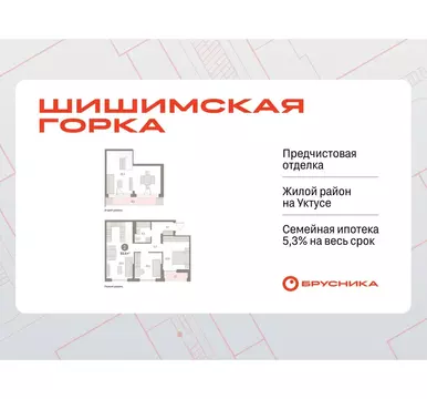 2-комнатная квартира: Екатеринбург, улица Гастелло, 18 (93.4 м)
