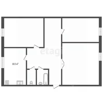 3-к кв. Вологодская область, Вологда Старое ш., 22Б (82.2 м)