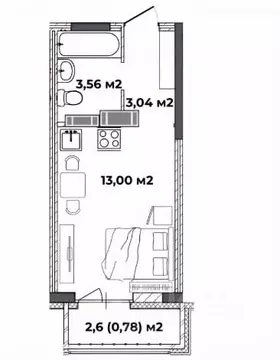 Студия Ярославская область, Ярославль ул. Старая Костромская, 5 (20.38 ...