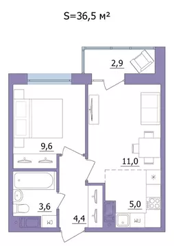 2-к кв. Карелия, Петрозаводск Перевалка-2 мкр,  (36.5 м)