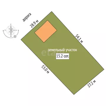 Дом в посёлок Лебедёвка, Первомайская улица (100 м)