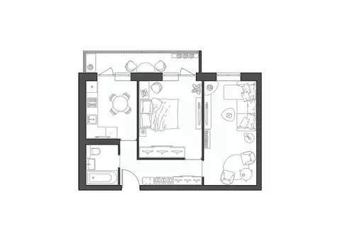 2-к кв. Волгоградская область, Волгоград Квартал жилой комплекс (52.11 ...