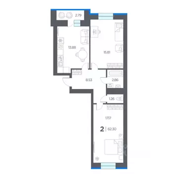 2-к кв. Рязанская область, Рязанский район, Дядьковское с/пос, с. ...