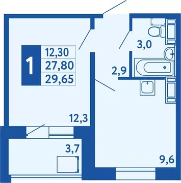 1-к кв. Башкортостан, Уфа Дема жилрайон, Новая Дема жилой комплекс ...