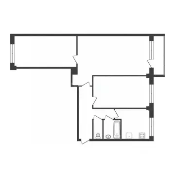 3-к кв. Калужская область, Калуга ул. Рылеева, 1/12 (57.8 м)