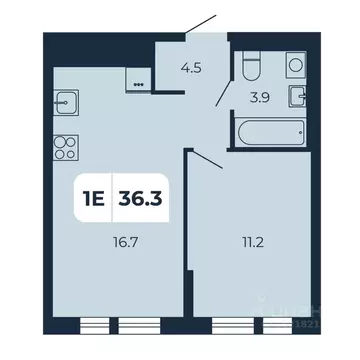 1-к кв. Ростовская область, Аксайский район, Щепкинское с/пос, пос. ...