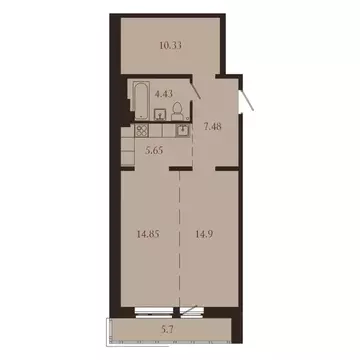 2-к кв. Иркутская область, Иркутск Советская ул., 115/1 (63.34 м)