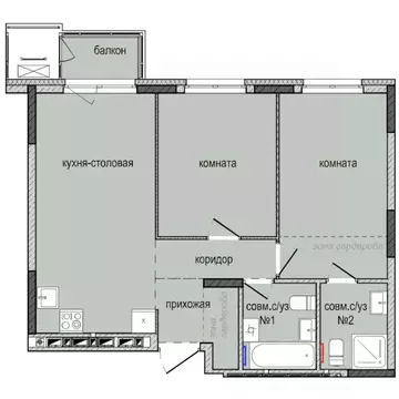 2-к кв. Удмуртия, Ижевск Культбаза жилрайон, 8-й мкр, Ежевика жилой ...