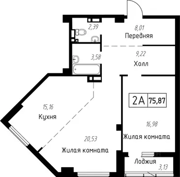 2-к кв. Приморский край, Владивосток Чайка мкр, Чайка жилой комплекс ...
