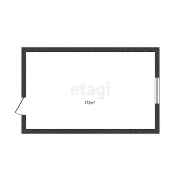 1к в -комнатной квартире (17 м)