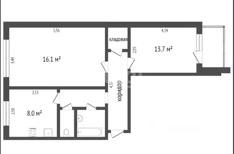 2-к кв. Воронежская область, Воронеж ул. 45-й Стрелковой Дивизии, 223 ...