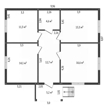 Дом в Башкортостан, Кушнаренковский сельсовет, с. Тарабердино  (78 м)
