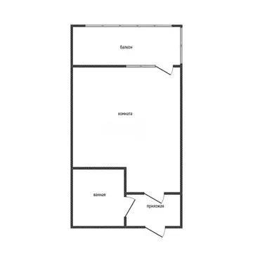 Квартира-студия: Краснодар, улица Героя Пешкова, 14к2 (23.3 м)