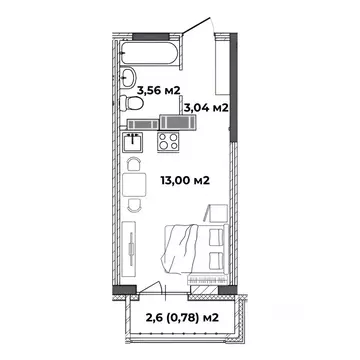 Студия Ярославская область, Ярославль ул. Старая Костромская, 4 (20.38 ...