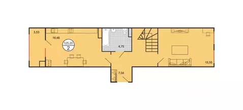 2-к кв. Ставропольский край, Ставрополь № 15 мкр,  (125.2 м)