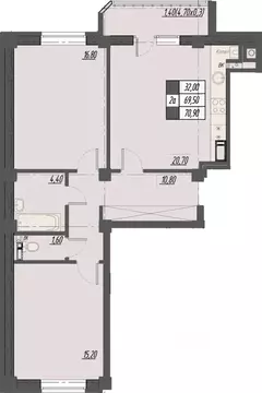 2-к кв. Ставропольский край, Пятигорск Новопятигорск мкр, Курортный ...