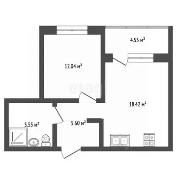 1-к кв. Ямало-Ненецкий АО, Новый Уренгой Славянский мкр, 2/1 (46.1 м)