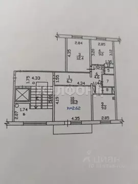 3-к кв. Хакасия, Абакан ул. Некрасова, 26 (65.1 м)