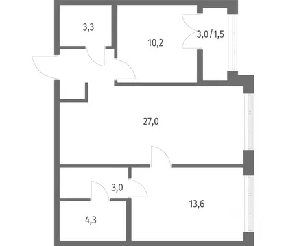 2-к кв. Ленинградская область, Ломоносовский район, Аннинское ...