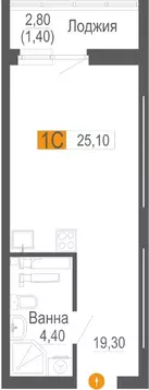 Студия Свердловская область, Екатеринбург Уктус жилрайон, Шинный мкр, ...