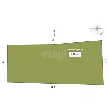 Участок в Тюменская область, Тюмень Почтовая ул., 28 (5.56 сот.)