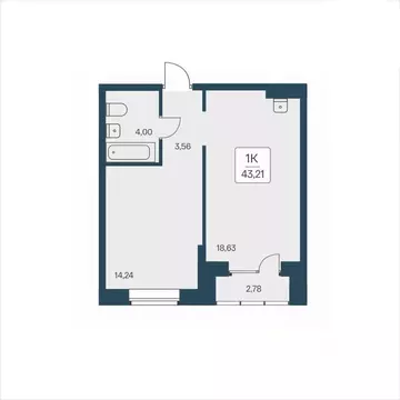 1-к кв. Новосибирская область, Новосибирск ул. Дуси Ковальчук, 385 ...