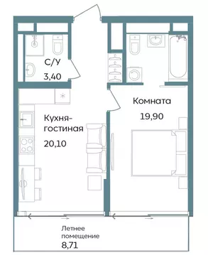 2-к кв. Крым, Саки ул. Морская (52.11 м)