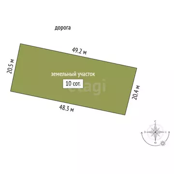 Участок в деревня Владимировка, улица Надежды (10 м)