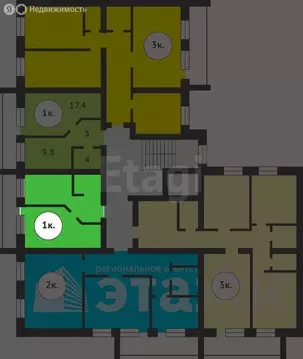 1-комнатная квартира: Энгельс, улица Марины Расковой, 8А (35.7 м)