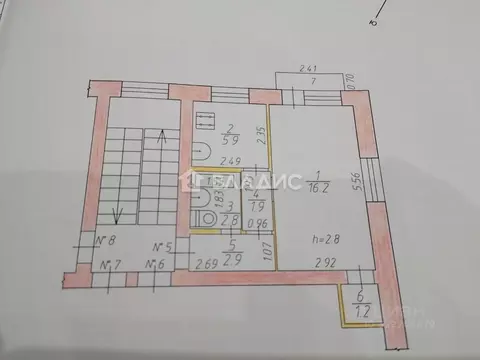 2-к кв. Калужская область, Дзержинский район, Товарково городское ...