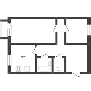 2-комнатная квартира: Златоуст, улица 30 лет ВЛКСМ, 3 (47 м)