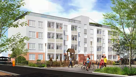 1-комнатная квартира: Миловка, 2 (31.64 м)