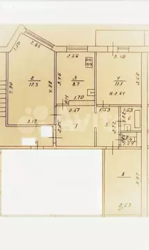 3-комнатная квартира: Липецк, Первомайская улица, 38 (62.3 м)