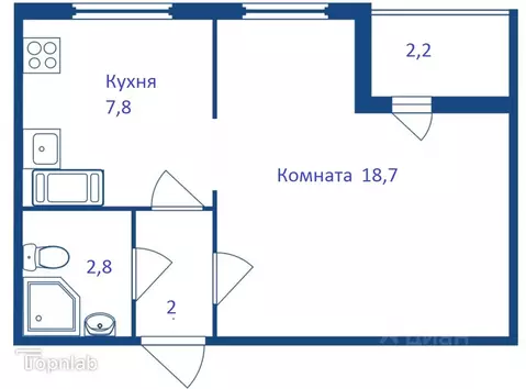 1-к кв. Санкт-Петербург дор. Муринская, 8к1 (32.5 м)