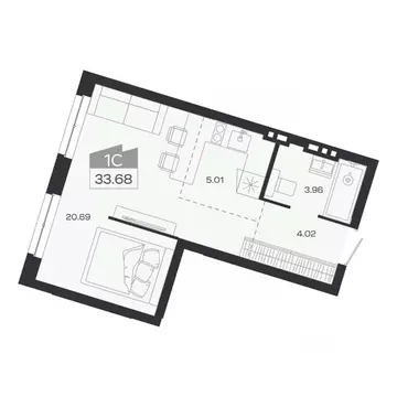 1-к кв. Новосибирская область, Новосибирский район, Краснообск рп ...