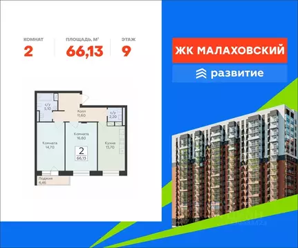 2-к кв. Московская область, Раменский муниципальный округ, Родники пгт ...