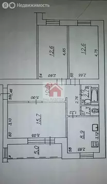 3-комнатная квартира: Самара, Чернореченская улица, 16А (64.6 м)