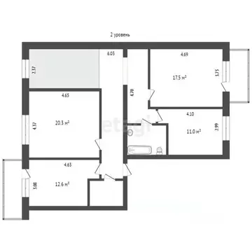 5-к кв. Вологодская область, Вологда Новгородская ул., 9В (144.0 м)