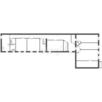 1к в 7-комнатной квартире (8.4 м)