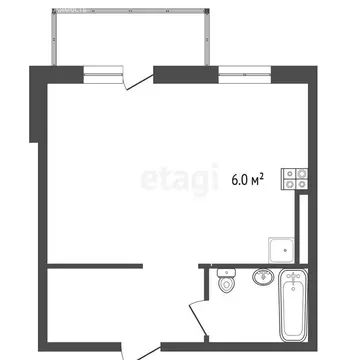 Квартира-студия: Омск, микрорайон Порт-Артур, 4-я Марьяновская улица, ...