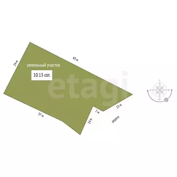 Участок в Кострома, Буйская улица (10.1 м)