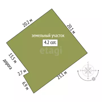 Дом в Тюмень, территория СОСН Колос-1, Школьная улица (24 м)