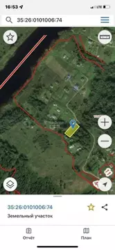 Участок в Вологодская область, Сокольский муниципальный округ, д. ...